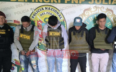 INTERVIENEN A “LOS INQUIETOS DE JULIACA” DEDICADA PRESUNTAMENTE A LA MICROCOMERCIALIZACIÓN DE DROGAS Y RECEPTACIÓN DE CELULARES ROBADOS