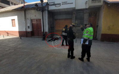 HALLAN CUERPO SIN VIDA DE UN HOMBRE EN PLENO CENTRO DE PUNO. VECINOS SE QUEJAN POR FUNCIONAMIENTO DESCONTROLADO DE BARES EN EL JIRÓN LIMA