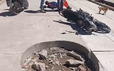 OBRERO SUFRE GRAVE ACCIDENTE AL CAER EN BUZÓN SIN TAPA EN OBRA DEL GOBIERNO REGIONAL