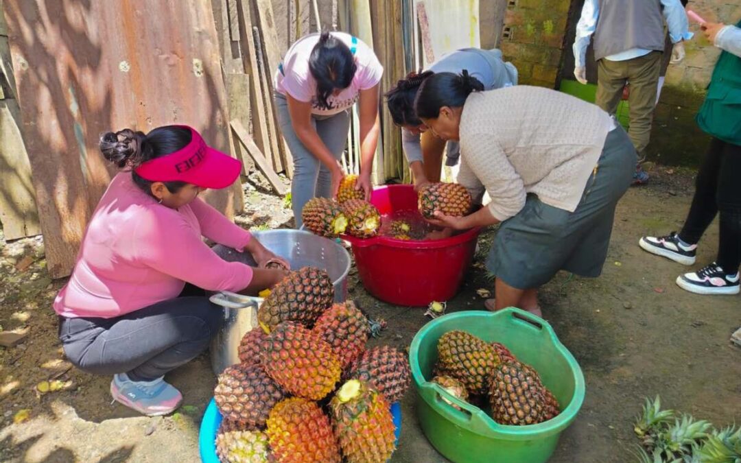 PRODUCTORES DE YANAHUAYA INCURSIONAN EN LA ELABORACIÓN DE NÉCTAR Y MERMELADA DE PIÑA