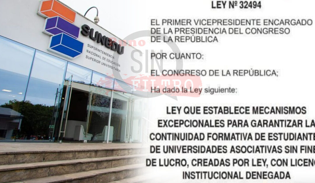 NUEVA LEY PROTEGE CONTINUIDAD ACADÉMICA DE ESTUDIANTES DE UNIVERSIDADES SIN LICENCIA
