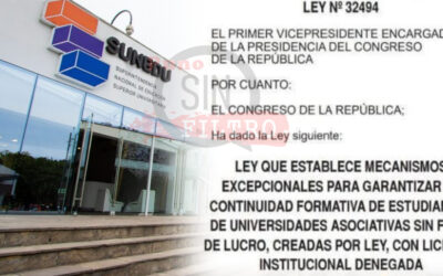 NUEVA LEY PROTEGE CONTINUIDAD ACADÉMICA DE ESTUDIANTES DE UNIVERSIDADES SIN LICENCIA