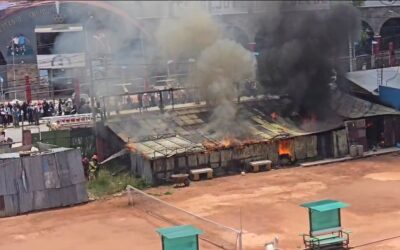 Video| CORTOCIRCUITO HABRÍA ORIGINADO INCENDIO EN EL ALMACÉN DEL CLUB DE TIRO