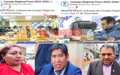CONSEJO REGIONAL PUNO CORTÓ TRANSMISIÓN DE FACEBOOK PARA EVITAR HACER PÚBLICO, POSTULACIÓN DE CONSEJEROS OFICIALISTAS A SENADORES Y DIPUTADOS