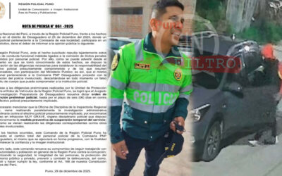 TRAS ROBO DE VEHÍCULO POR PARTE DE POLICÍA, LA REGIÓN POLICIAL ANUNCIA CAMBIO PAULATINO DEL PERSONAL DE LA COMISARÍA DE DESAGUADERO