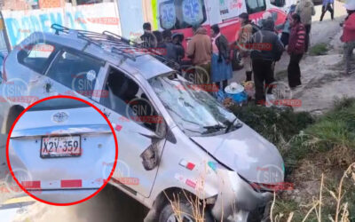 CUATRO HERIDOS EN ACCIDENTE EN LA AV. LEONCIO PRADO