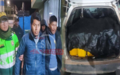 DETUVO A VARIOS TRABAJADORES DEL GOBIERNO REGIONAL DE PUNO HURTANDO COMBUSTIBLE DE UNA OBRA EN AZANGARO