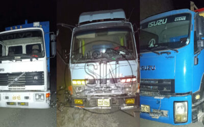 MOQUEGUA: ABANDONAN CAMIONES CON PRESUNTO CONTRABANDO TRAS OPERATIVO POLICIAL EN ZONA RURAL