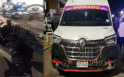 SERENO RESULTÓ HERIDO DURANTE ACCIDENTE VEHICULAR. COMBI LE CERRÓ EL PASO DENUNCIARON LOS TESTIGOS